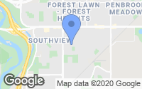 Map of Inglewood, AB
