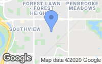 Map of Inglewood, AB